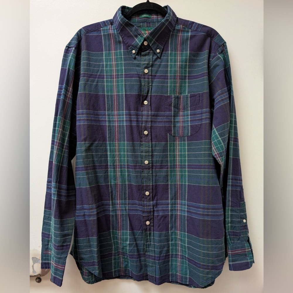 J Crew Plaid Button Down